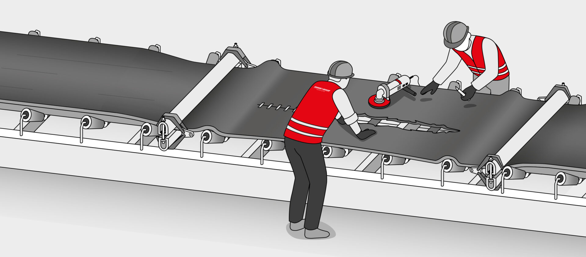 Conveyor Belt Monitoring: Immediate action illustration