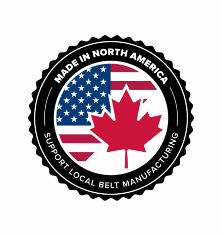Conveyor Belts Made in North America stamp